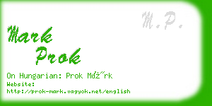 mark prok business card